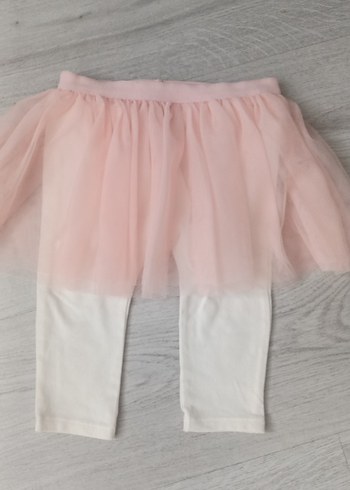 Kız Çocuk Pembe Tül Etekli Tayt - Görsel 2