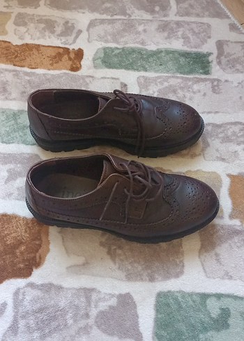 Kahverengi bayan Klasik Deri Ayakkabı - Görsel 2