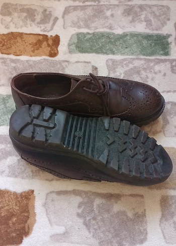 Kahverengi bayan Klasik Deri Ayakkabı - Görsel 3