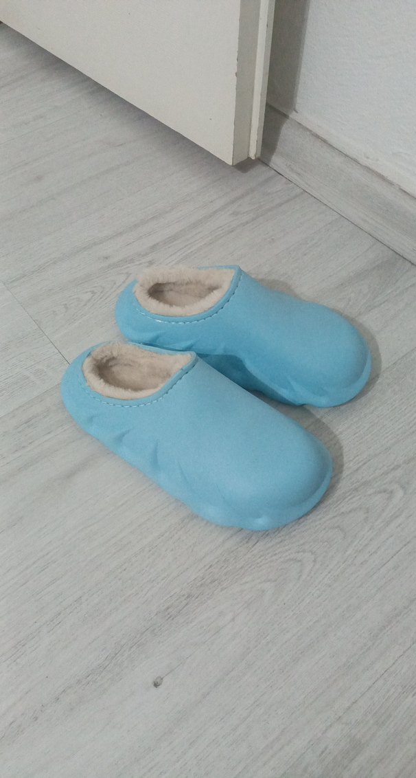 Erkek ve kız Çocuklar için Mavi Sıcak Terlik - Görsel 2