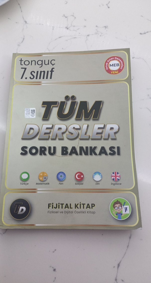 Tonguç 7. Sınıf Tüm Dersler Soru Bankası - Görsel 2