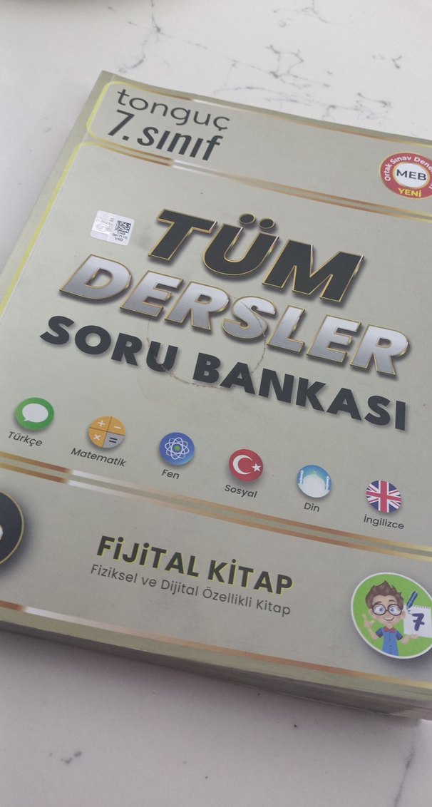 Tonguç 7. Sınıf Tüm Dersler Soru Bankası - Görsel 3
