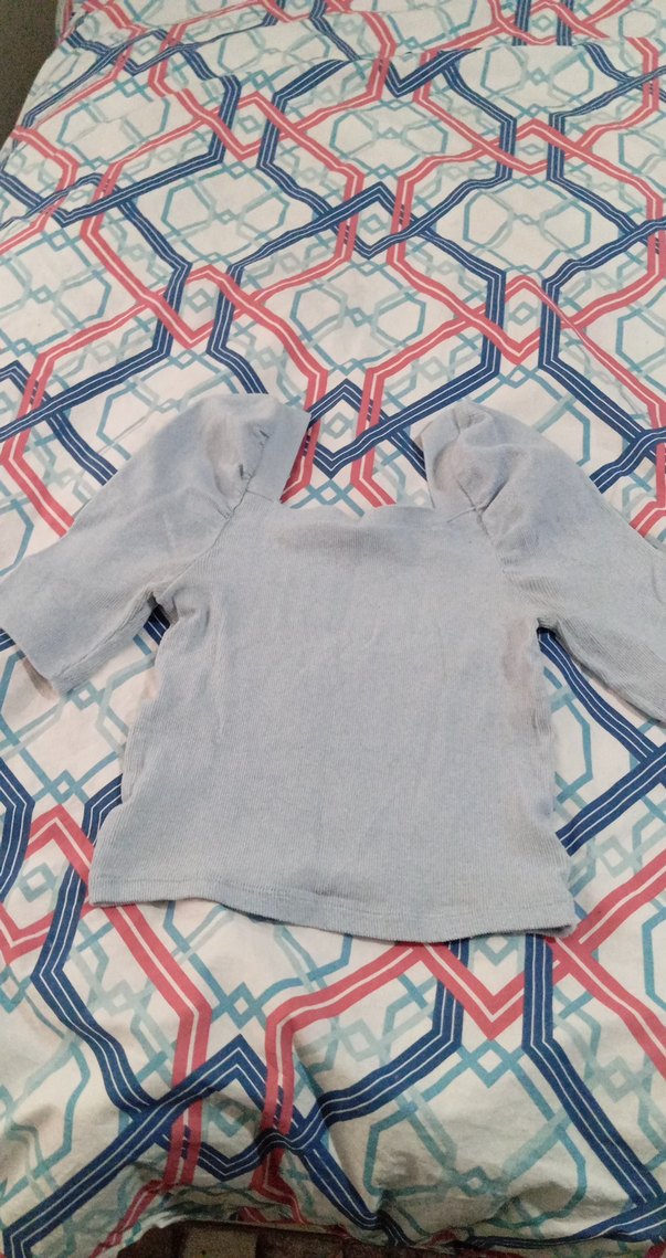 Gri Uzun Kollu Hamile Keten Bluz - Görsel 2