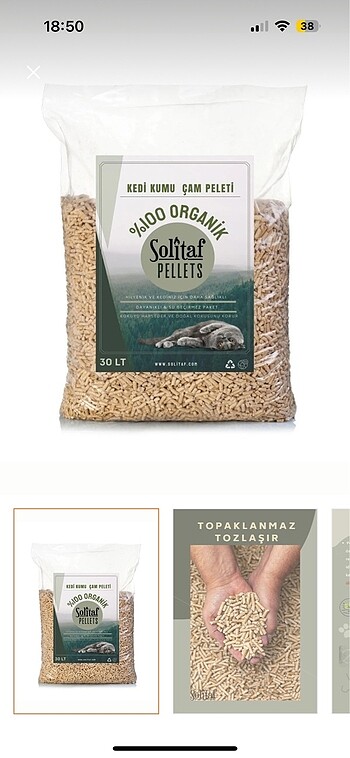 20 l kedi çam peleti