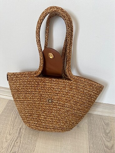  Beden camel Renk Ysl Hasır Çanta