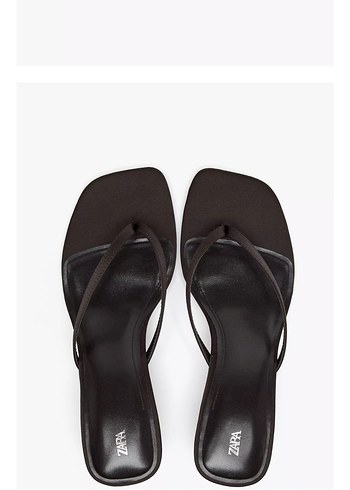 Kahverengi İnce Topuklu Minimalist Kadın Sandalet