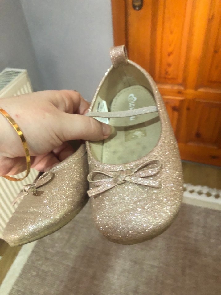 Kız Çocuk pembe Tokalı Babet Ayakkabı - Görsel 4