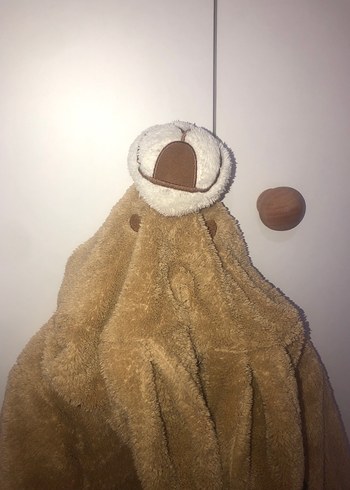 Kahverengi Nakışlı Bebek Tulumu - Görsel 7