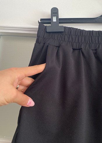 l Beden Siyah Spor Kadın Mini Şort