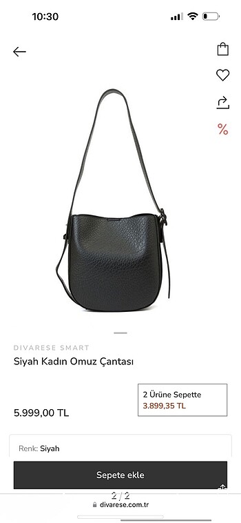 Divarese Divarese deri çanta