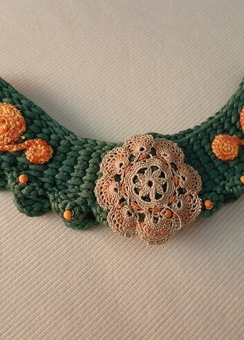 El yapımı yaka, kolye..! - Görsel 3