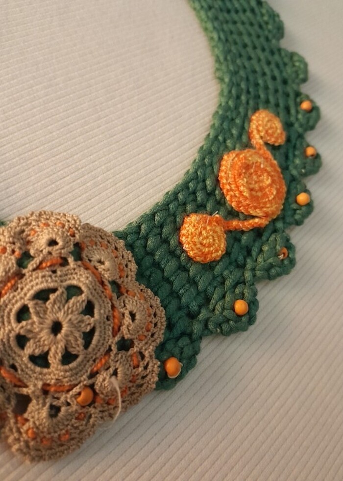 El yapımı yaka, kolye..! - Görsel 2