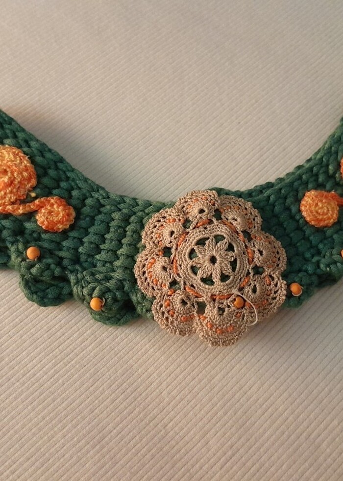 El yapımı yaka, kolye..! - Görsel 3