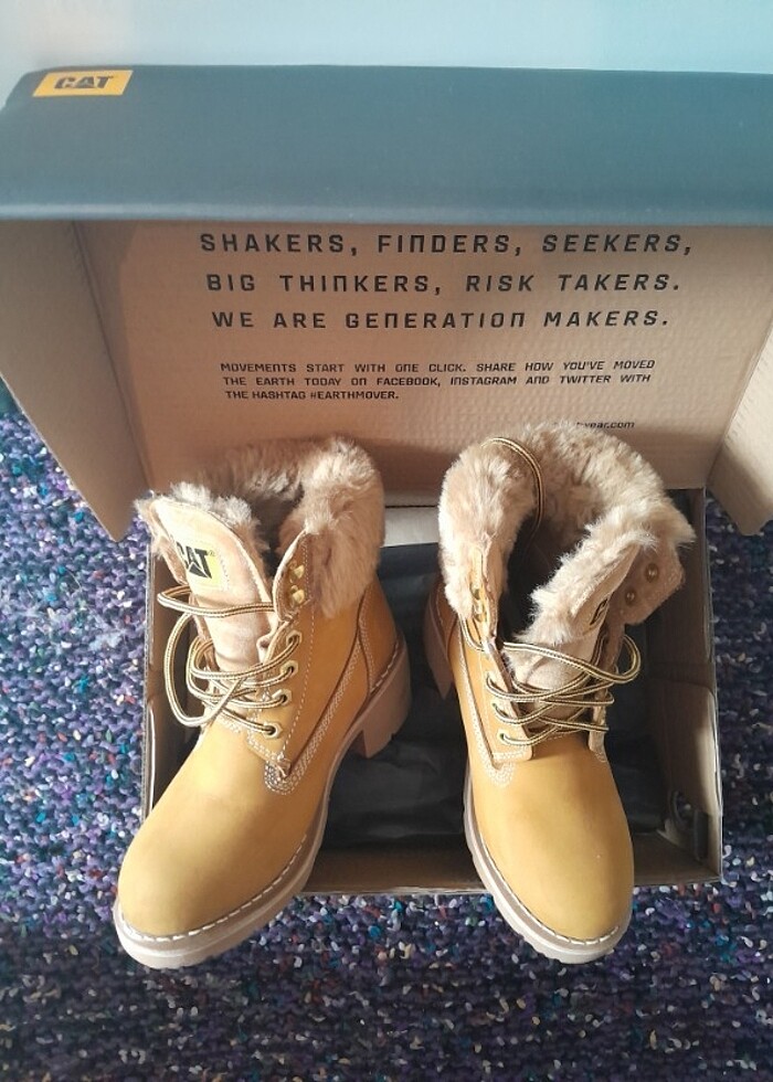 CATERPİLLAR nubuk, topuklu bot! - Görsel 2