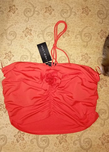 Kırmızı Mini Vintage Bohem Büstiyer - Görsel 2