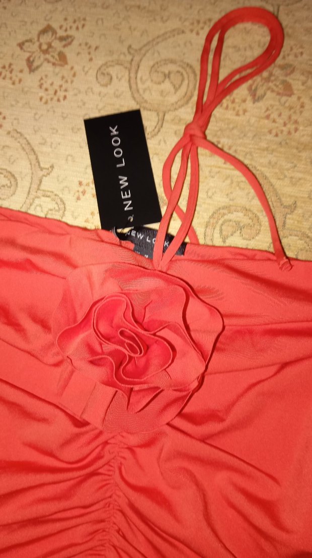 Kırmızı Mini Vintage Bohem Büstiyer - Görsel 3