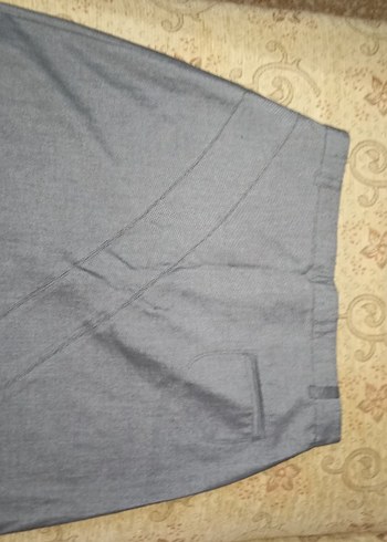 Gri Midi Etek - Görsel 3