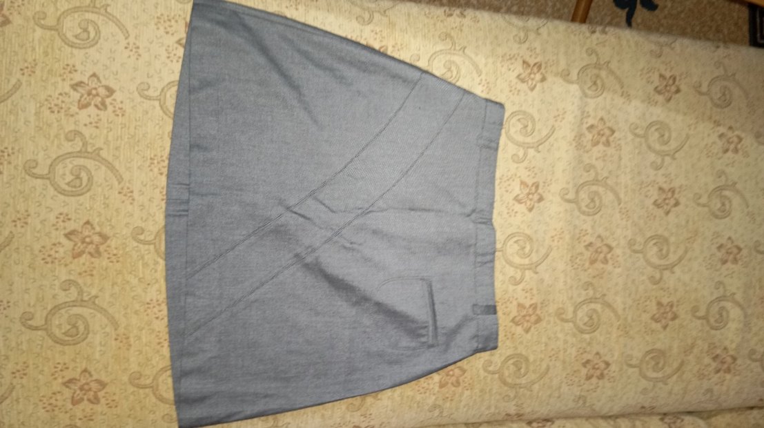 Gri Midi Etek - Görsel 3