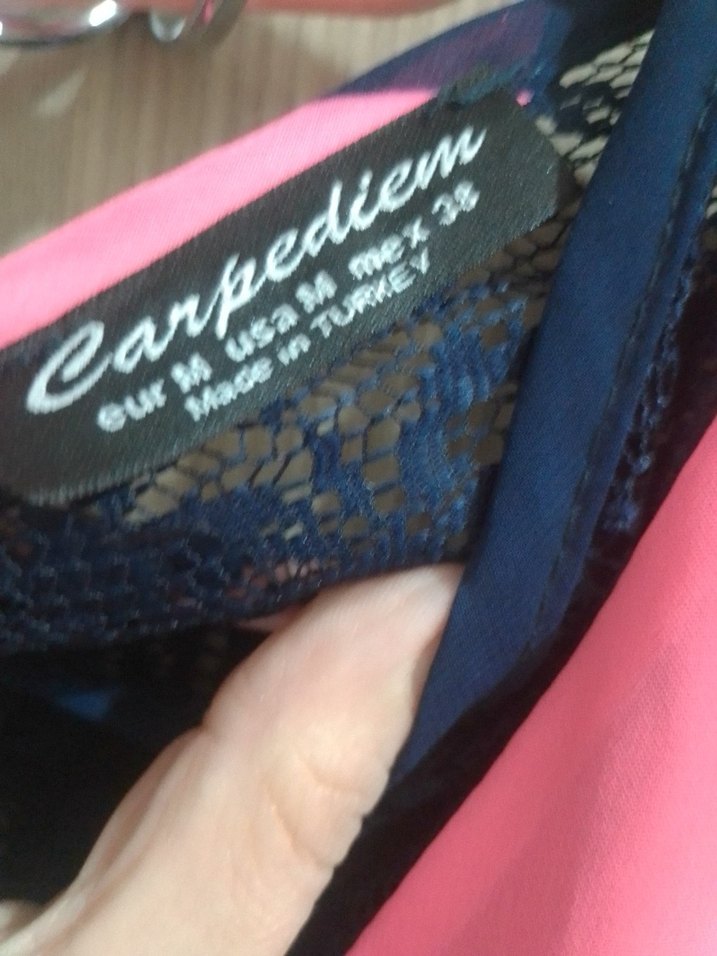 Puantiyeli V Yaka Midi Elbise - Görsel 5