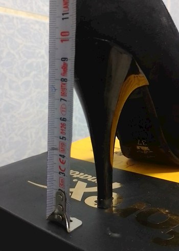 Siyah süet Kadın Stiletto Topuklu Ayakkabı
10 cm topuklu - Görsel 3