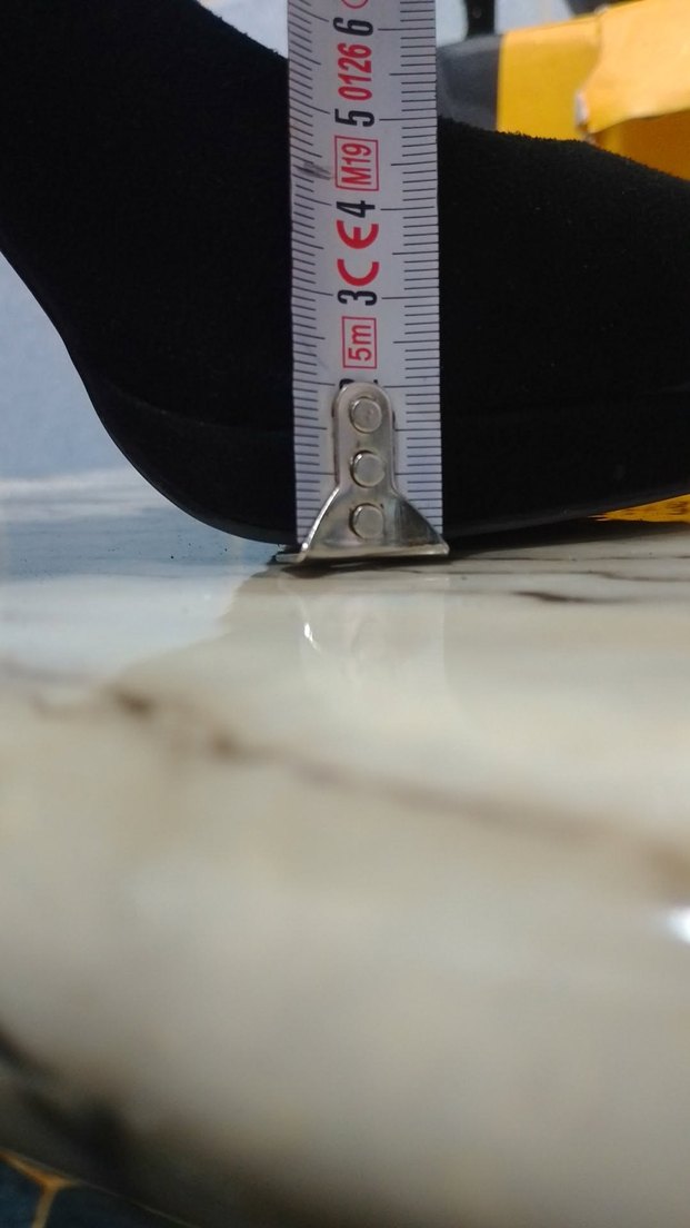 Siyah Pullu Yüksek Topuklu Gotik Kadın Ayakkabı - Görsel 5