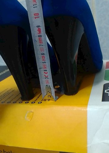 Mavi Parlak Dolgu Topuklu Kadın Stiletto 
10 cm topuklu - Görsel 5