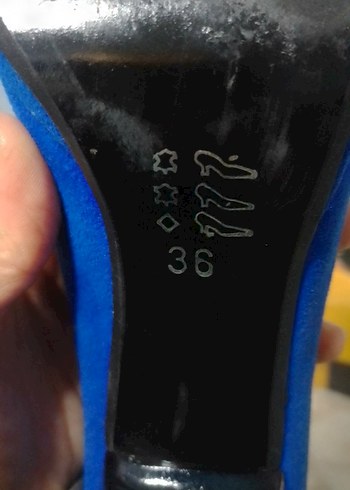 Mavi Parlak Dolgu Topuklu Kadın Stiletto 
10 cm topuklu - Görsel 4