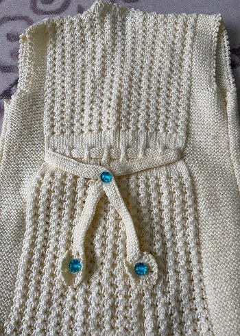 Kız Çocuk Örgü Yelek - Görsel 8