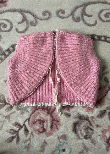 Kız Çocuk Pembe Bolero - Görsel 4