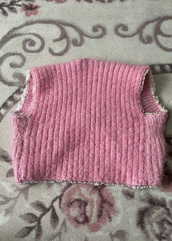 Kız Çocuk Pembe Bolero - Görsel 6