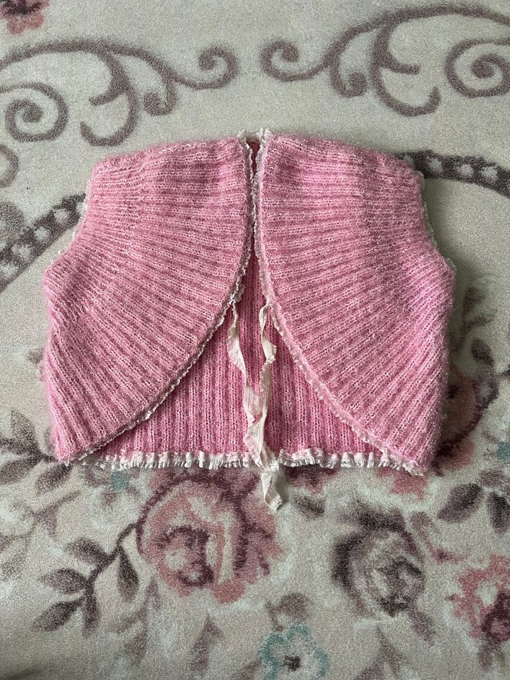 Kız Çocuk Pembe Bolero - Görsel 4