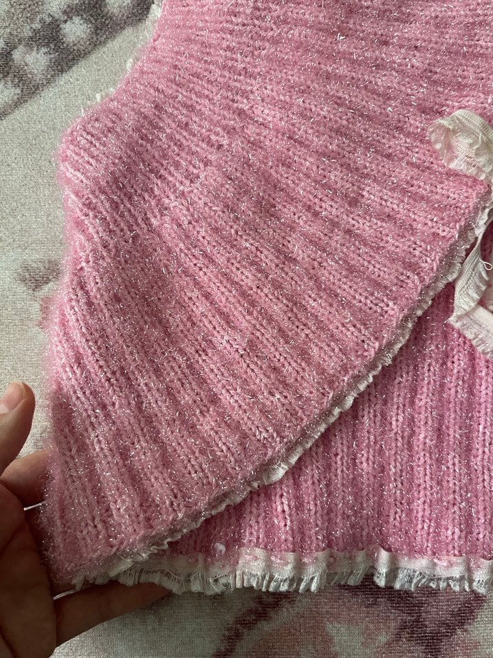 Kız Çocuk Pembe Bolero - Görsel 5