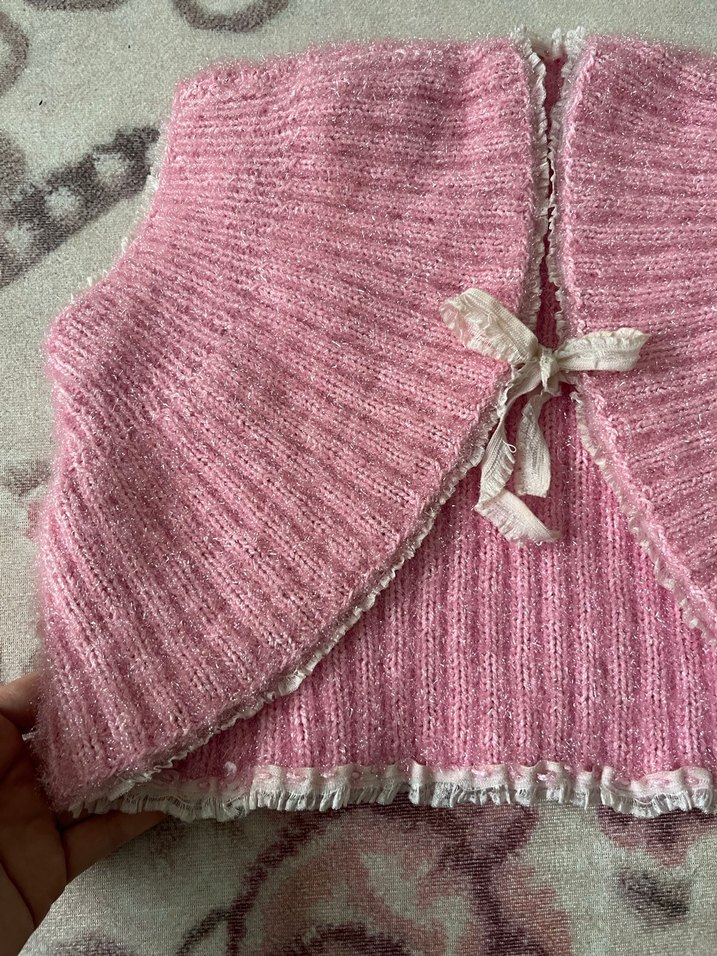 Kız Çocuk Pembe Bolero - Görsel 2