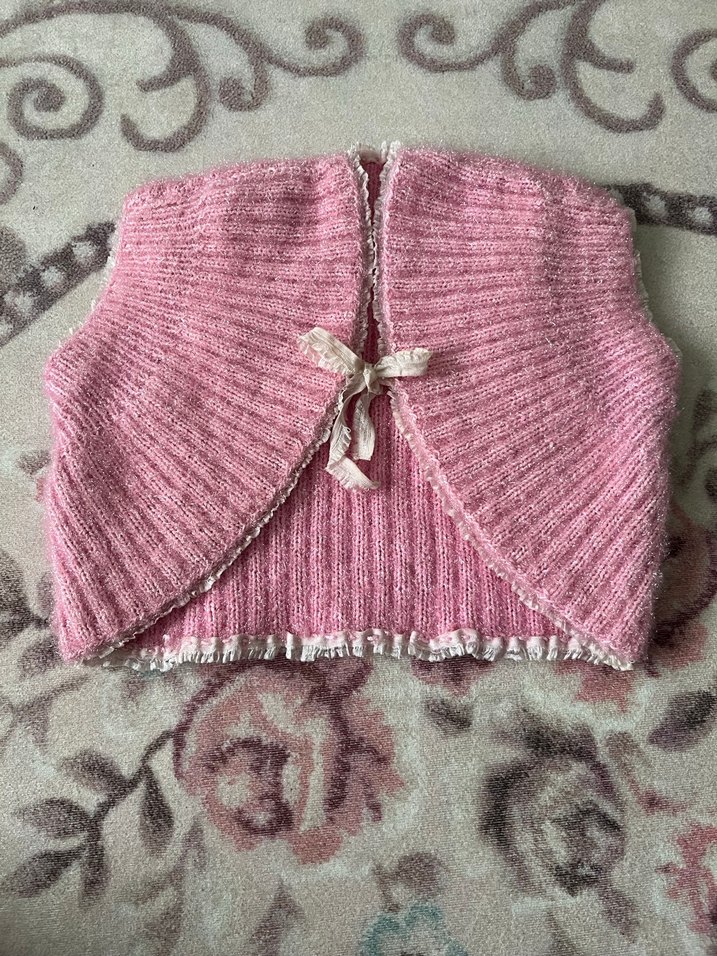 Kız Çocuk Pembe Bolero - Görsel 3