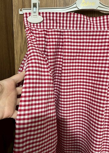 Ekose Pileli Etek - Görsel 11