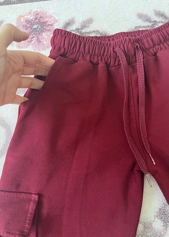 Bordo Kız Çocuk Eşofman altı - Görsel 4