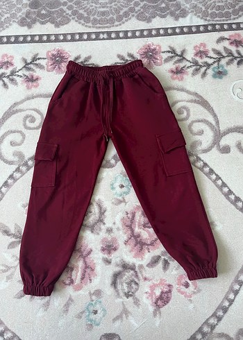 Bordo Kız Çocuk Eşofman altı - Görsel 6