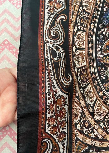Etnik Desen Şal Siyah - Görsel 9