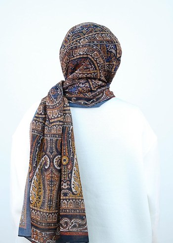 Etnik Desen Şal Siyah - Görsel 3