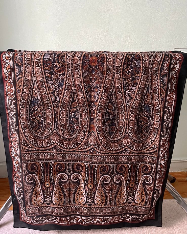 Etnik Desen Şal Siyah - Görsel 4