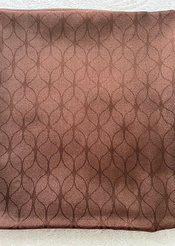 İpeksi jakar eşarp kahve - Görsel 8