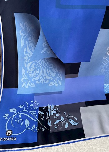 VİSSONA TWİLL İPEK EŞARP - Görsel 2