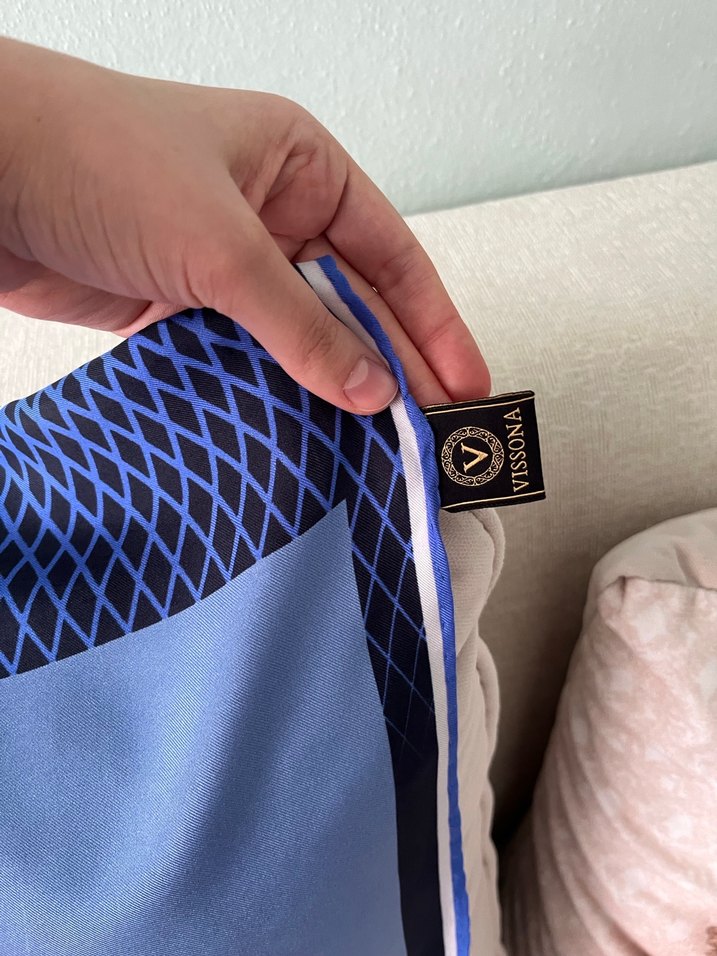 VİSSONA TWİLL İPEK EŞARP - Görsel 4