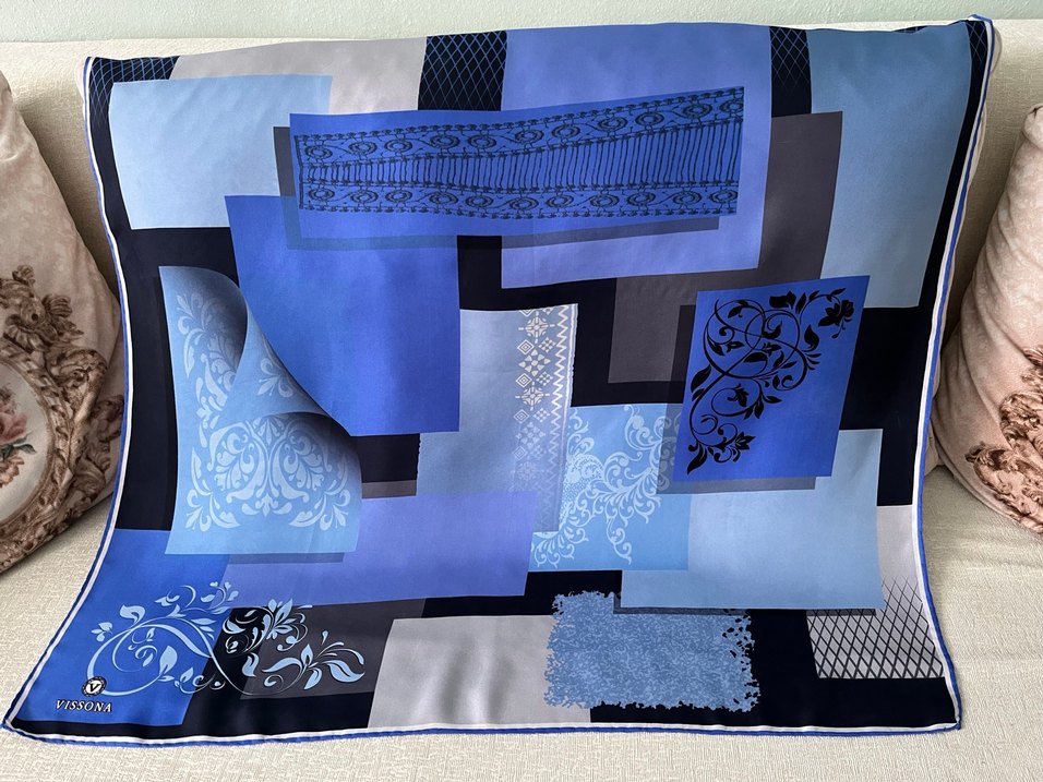 VİSSONA TWİLL İPEK EŞARP - Görsel 3