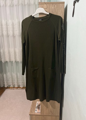 Kadın Haki Kazak / triko tunik - Görsel 5