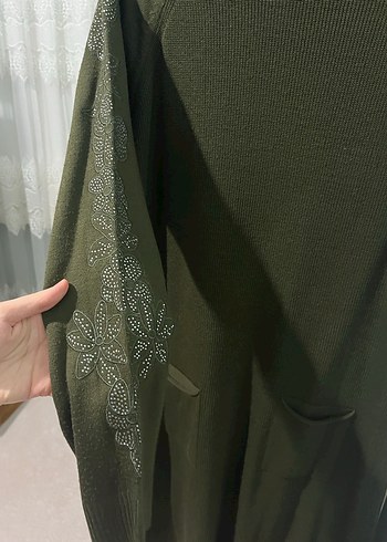 Kadın Haki Kazak / triko tunik - Görsel 7