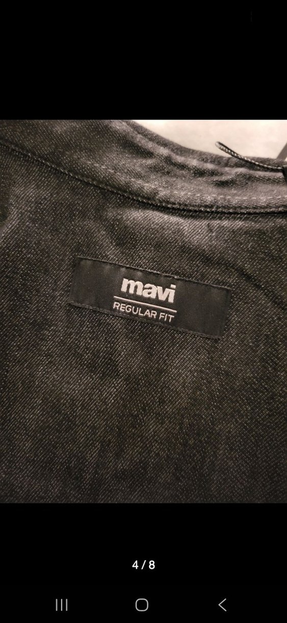 mavi jeans antrasit gomlek — görsel 4/8