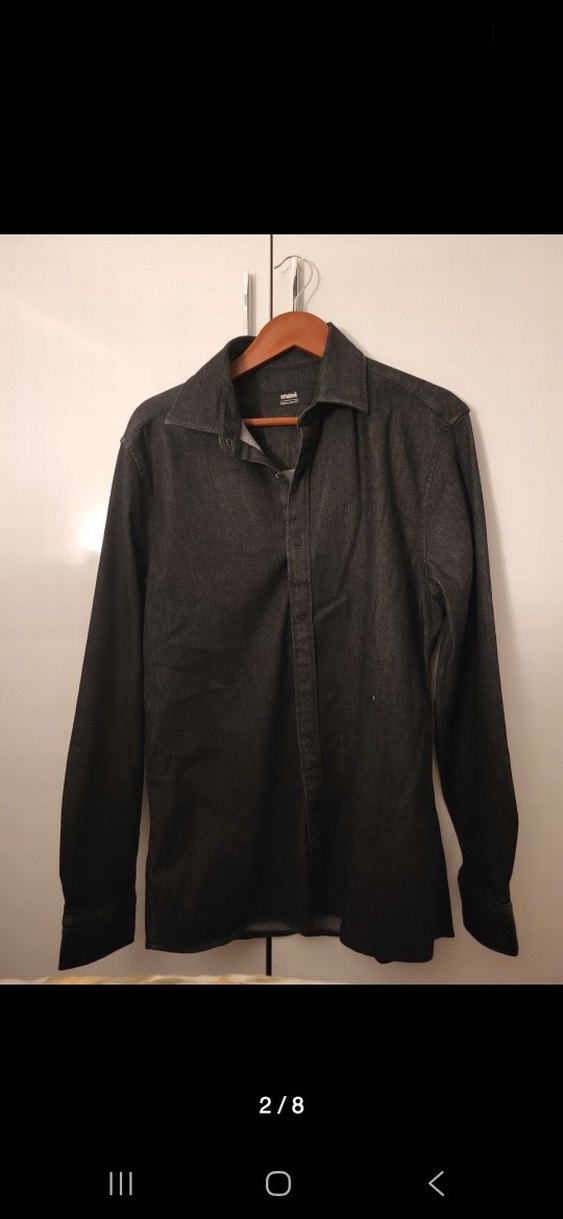 mavi jeans antrasit gomlek — görsel 2/8