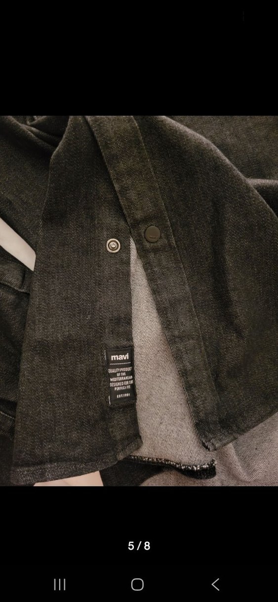 mavi jeans antrasit gomlek — görsel 5/8