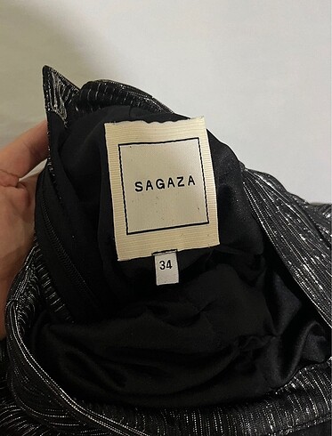 xs Beden gri Renk sagaza elbise